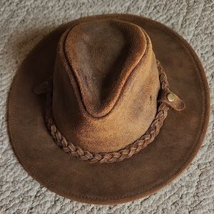 Brown Suede Cowboy Hat Free People
